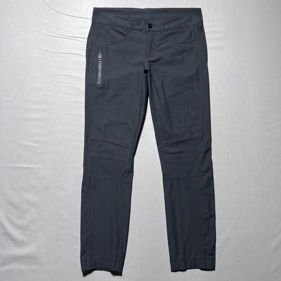 lululemon athletica Pants - Lululemon Bust A Move Moto Skinny‎ Pants Womens Black Tech Utility Zip 29x26